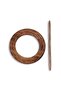 Silvana Wooden Tieback - Natural - 3
