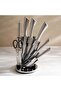 Lerato 7-Piece Knife With Stainless Steel Block Set -Chrome - 3