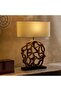 Hanma E27 Wooden Art Table Lamp 40x15x71cm - Natural - 2