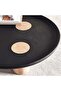 Cecilee Coffee Table Travertine - Black & Beige - 3