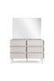 Abbigail Dresser With Mirror - Light Grey - 6