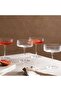 Marco Ribbed 4-Piece Coupe Glass Set 265Ml - Clear