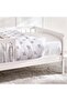 Linen Kids Single Bed 90x190 Cm ~ White - 3