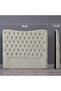 MARS HEADBOARD VELVET WHITE L-90 : H-125 CM - 4