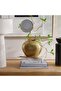 Galore Textured Round Metal Vase 22.8x14x17.7cm - Gold