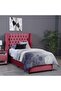 NEPTUNE HEADBOARD VELVET PINK L-100 : H-125 CM - 5