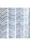 Coastal Chevron Canvas Shower Curtain 180X180cm - Blue - 3