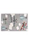 Carousel Microfiber Rug 120x160cm - Grey - 5