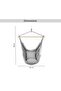 Hammock Swing Chair With 2 Cushions 130x100cm - Grey - 7