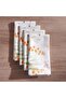 Botanical Garden Embroidered 4 Piece Napkin Set 42x42cm - White - 3
