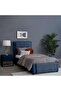 TROJAN HEADBOARD CHANEL NAVY BLUE L-100 : H-125 CM - 5