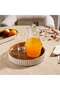 Legna Round Ribbed Serving Tray Dia30x5cm - White Natural