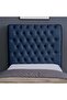 AURORA HEADBOARD CHANEL NAVY BLUE L-120 : H-125 CM - 2