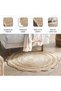 Mardy Braided Jute Rug Dia 95cm - Natural - 4