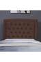 BIANCA HEADBOARD VELVET BROWN L-120 : H-125 CM - 2