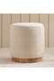 Soho Woolen Pouf 40x40x45cm - Beige - 3