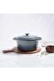 Glazura Enameled Cast Iron Cooking Pot 4l - Ombre Grey - 4