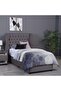 NEPTUNE HEADBOARD VELVET GREY L-120 : H-125 CM - 5