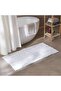 Oasis Soft Plush Chenille Bathmat 60x120cm- White