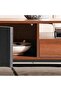 Rosil Coffee Table Medium Curved Legs - Walnut - 4