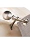 Modern Ball 19/16mm Extendable Single Curtain Rod 132x365cm - Satin Silver - 2