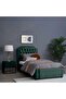 ANDROMEDA HEADBOARD CHANEL OLIVE GREEN L-100 : H-125 CM - 6