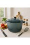 Glazura Enameled Cast Iron Cooking Pot 4l - Ombre Grey