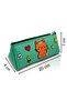Cat Design Kids Pencil Case Pvc Triangle Zipper School Bag Organizer 20 cm - 2
