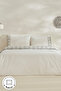 Orvin Double Embroidered Duvet Cover Set White