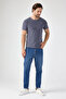 Regular Fit Basic Gri Tişört - 3