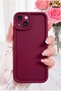 iPhone 15 Case Camera Protected Soft Textured Colorful Silicone Cover - 2