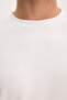 Men's Regular Fit Comfortable Cut Extra Soft Modal Fabric Crew Neck Short Sleeve White T-Shirt - 7