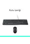 MK120 USB Kablolu Tam Boyutlu Türkçe Q Klavye Mouse Seti, Siyah 920-002560 - 10