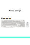 MK295 Sessiz Kablosuz Türkçe Q Klavye Mouse Seti, Beyaz 920-010089 - 10