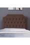 ANDROMEDA HEADBOARD VELVET BROWN L-120 : H-125 CM - 2