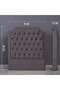 Andromeda Headboard Velvet Grey L-120 : H-125 Cm - 4
