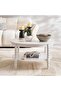 Durban Coffee Table With Shelf - White - 2