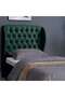 PLUTO HEADBOARD CHANEL OLIVE GREEN L-120 : H-125 CM