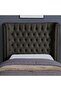 NEPTUNE HEADBOARD CHANEL LIGHT BROWN L-120 : H-125 CM - 2