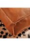 Astic Leather Pouf 60x60x25cm - Tan - 2