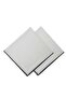 Islay Blanket Stitched 6 Piece Napkin Set 45x45cm - Grey - 3