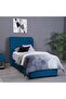 AURORA HEADBOARD VELVET BLUE L-120 : H-125 CM - 5
