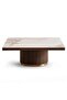 Vienna Coffee Table Ceramic - Oak & Brown ~ Brown - 5