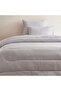 Satin Stripe 3-piece King Comforter Set 240x260cm - Silver - 2
