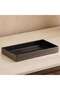 Caspian Metal Towel Tray 28 X 15 X 3cm - Space Black - 2