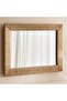 Courtney Seagrass Rectangular Wall Mirror 102x76cm - Natural - 4