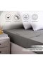 Retreat King Fitted Sheet 180x200+33cm - Storm Grey - 5