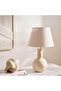 Nixon E-27 Ceramic Table Lamp 28x28x47.5cm - Beige