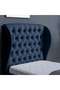 PLUTO HEADBOARD CHANEL NAVY BLUE L-120 : H-125 CM - 3
