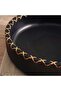 Legna Wooden Serving Bowl With Ratan Dia30x8cm - Black - 2